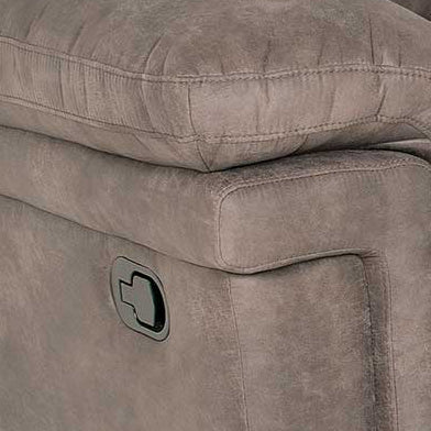 Anastasia Recliner Loveseat Gray Gray Fabric 2 Seat