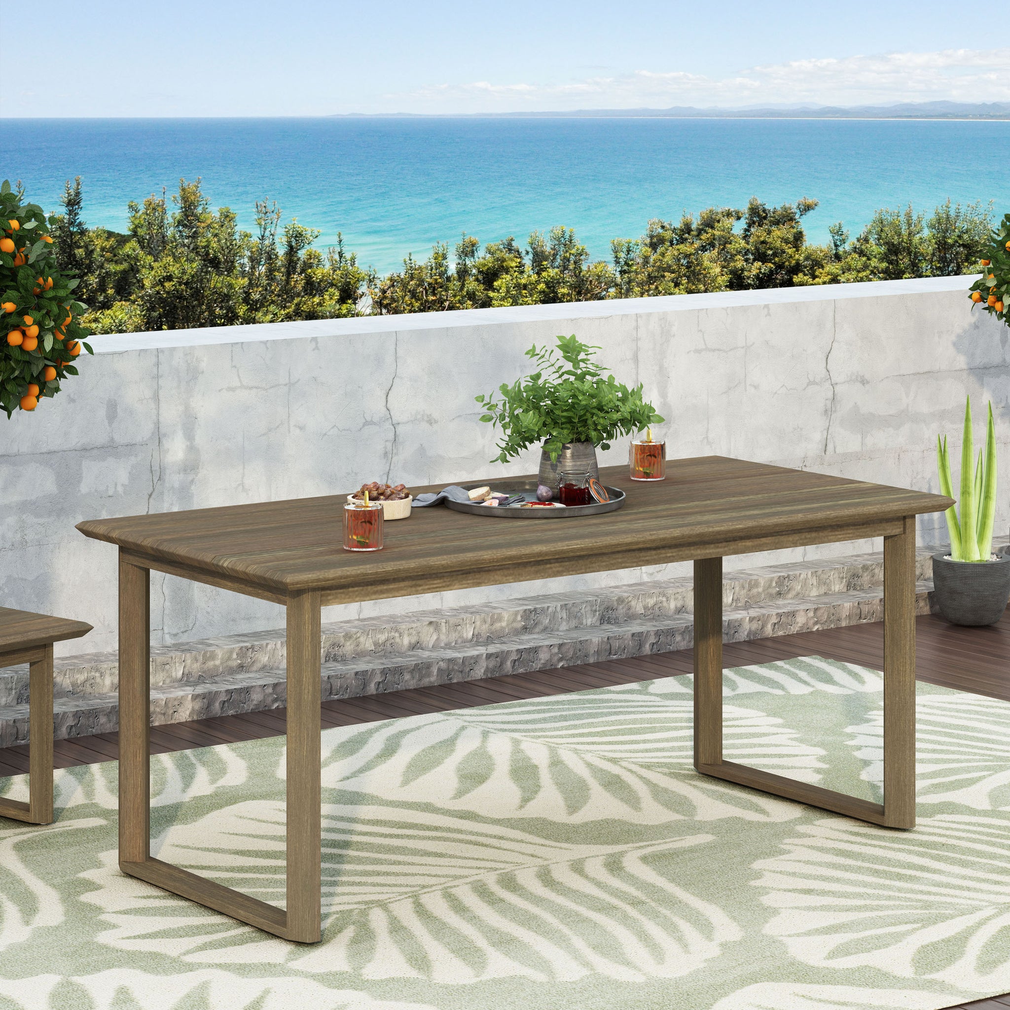 Nash Dining Table Grey Wood