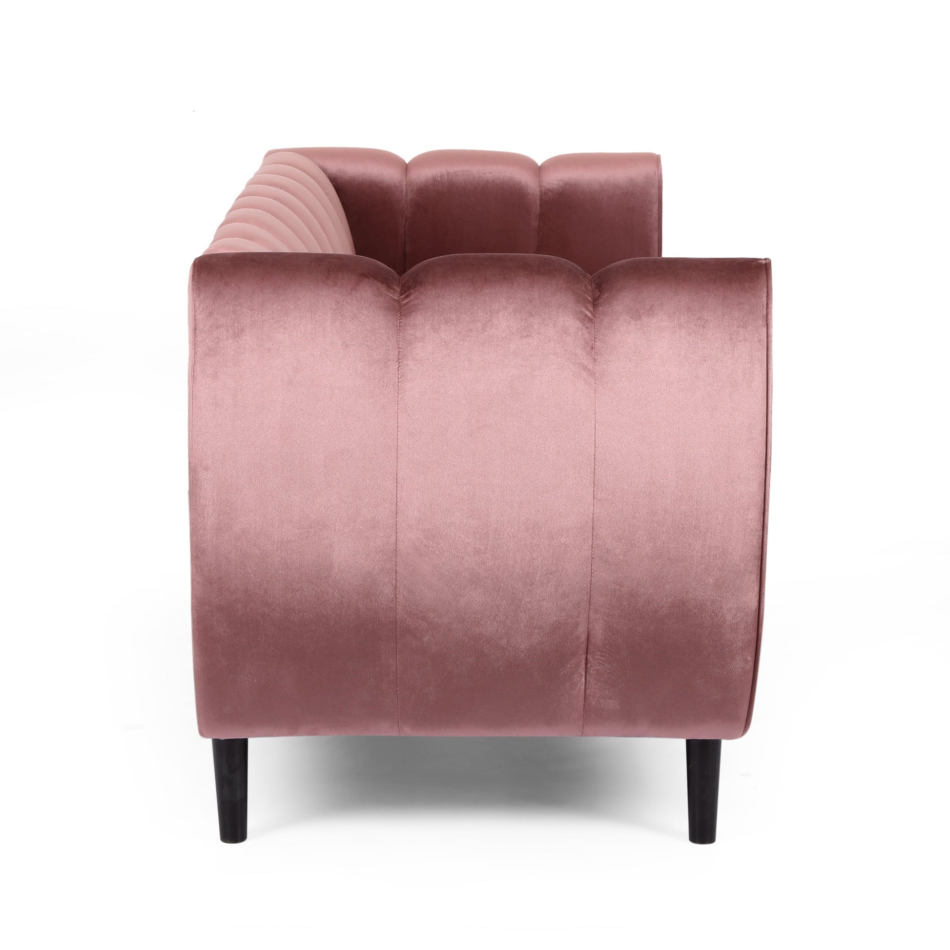 Miranda Velvet 3 Seater Sofa Blush Velvet