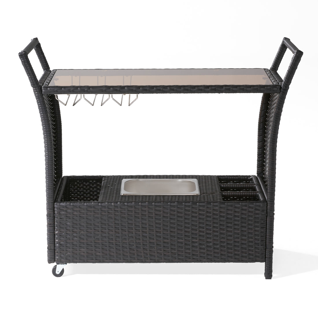 Bahama Pe Kd Bar Cart Brown Polyester