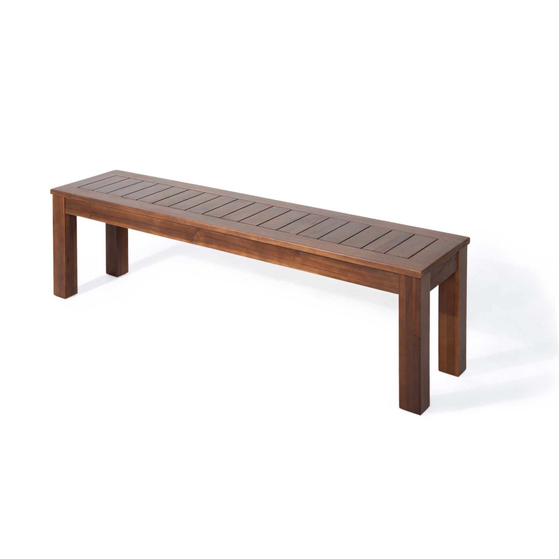 Manila 61.75'' Bench Set Of 2 Dark Brown Wood