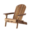 Malibu Adirondack Chair Natural Stained Acacia Wood