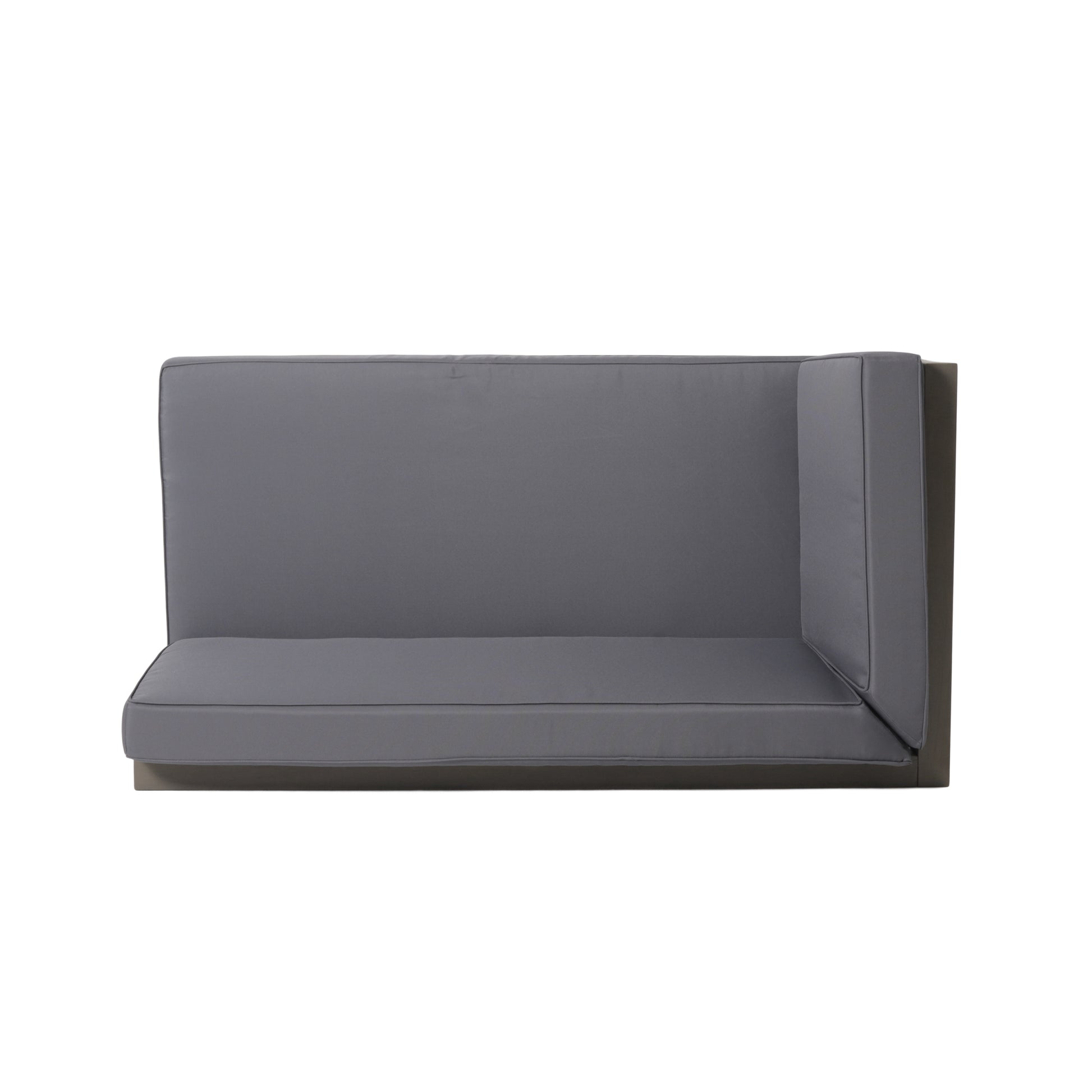 Brava X Back Left Right Corner Bench Set Dark Grey Seats 4 Acacia Wood