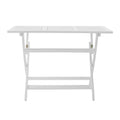 Positano 43.5'' Foldable Table White Acacia Wood