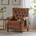 Recliner Chair Light Brown Pu