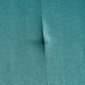 Storage Ottoman Teal Wood Fabric