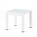 Cape Coral Side Table White Aluminium