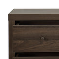 Nordic 4 Drawer Chest Walnut Mdf