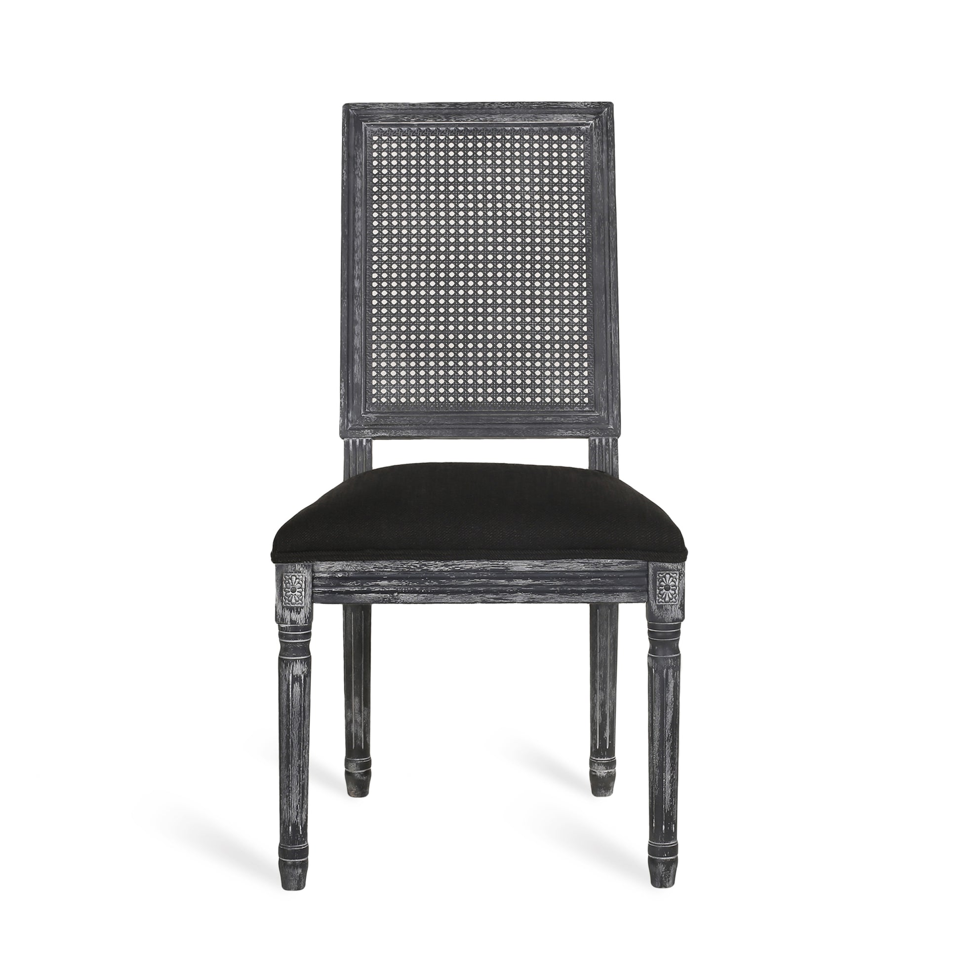 Dining Chair Black Fabric