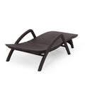 Mikael Chaise Lounge Dark Brown Polypropylene