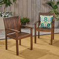 Wilson Dining Chair Dark Brown Acacia Wood