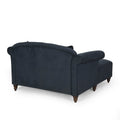 Seat Chaise Lounge Charcoal Fabric