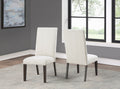 Hutchins Upholstered Chair Set Of 2 Dark Brown Dark Brown Wood