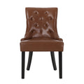 Cheney Dining Chair Kd Mp2 Set Of 2 Light Brown Pu