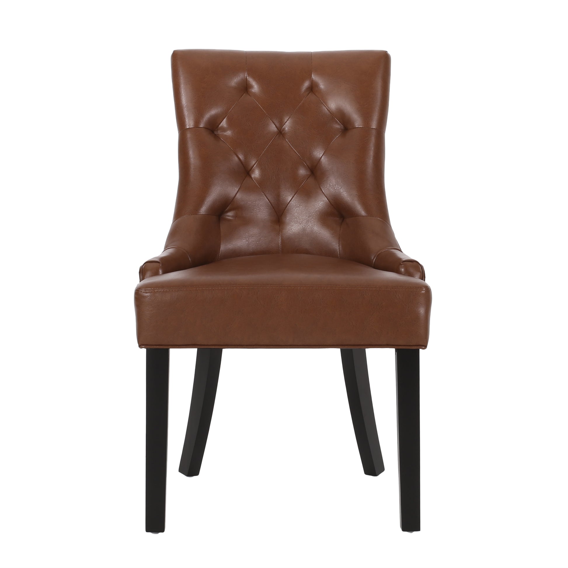 Cheney Dining Chair Kd Mp2 Set Of 2 Light Brown Pu