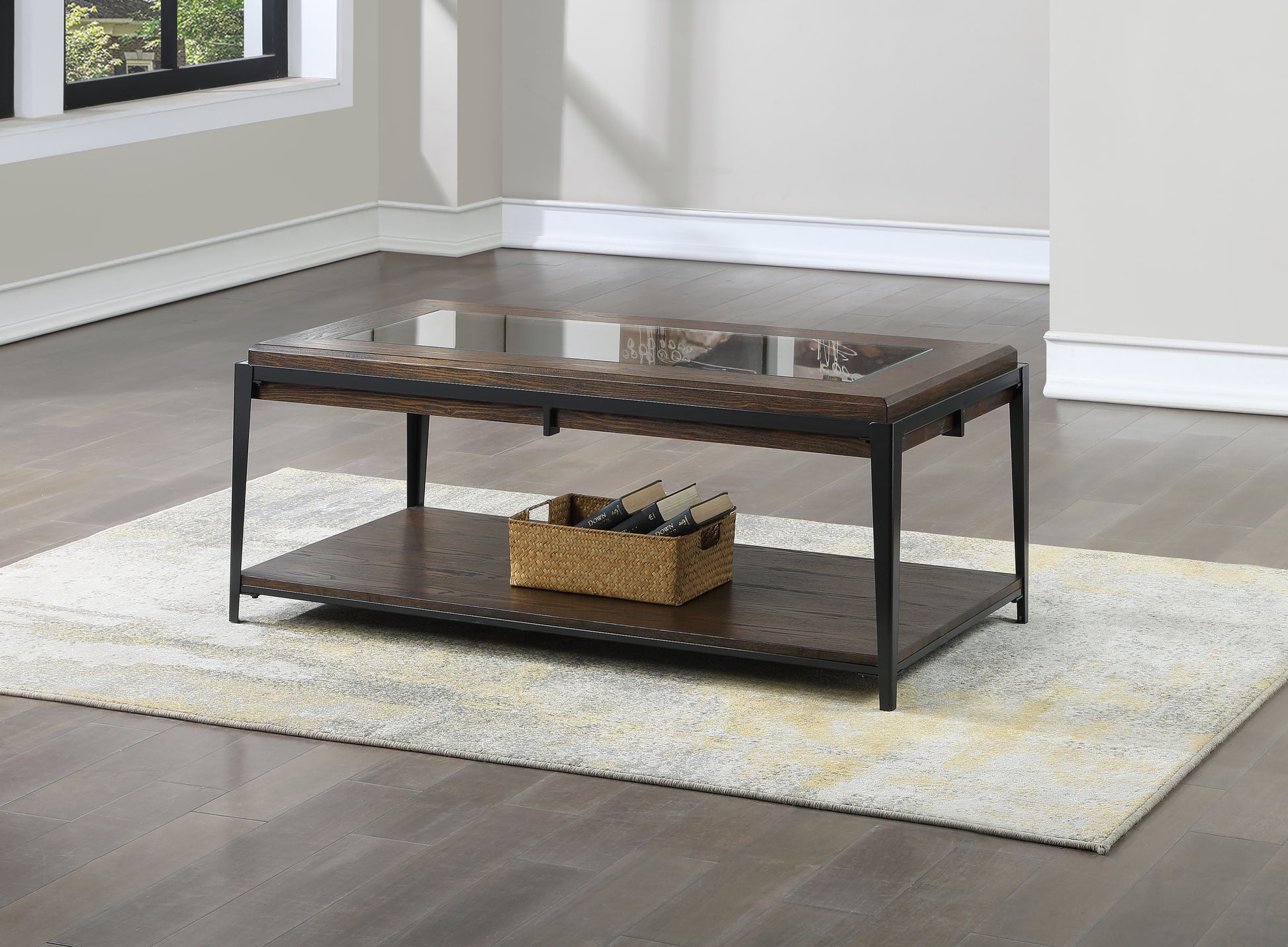 Waco Cocktail Table Brown Brown Iron