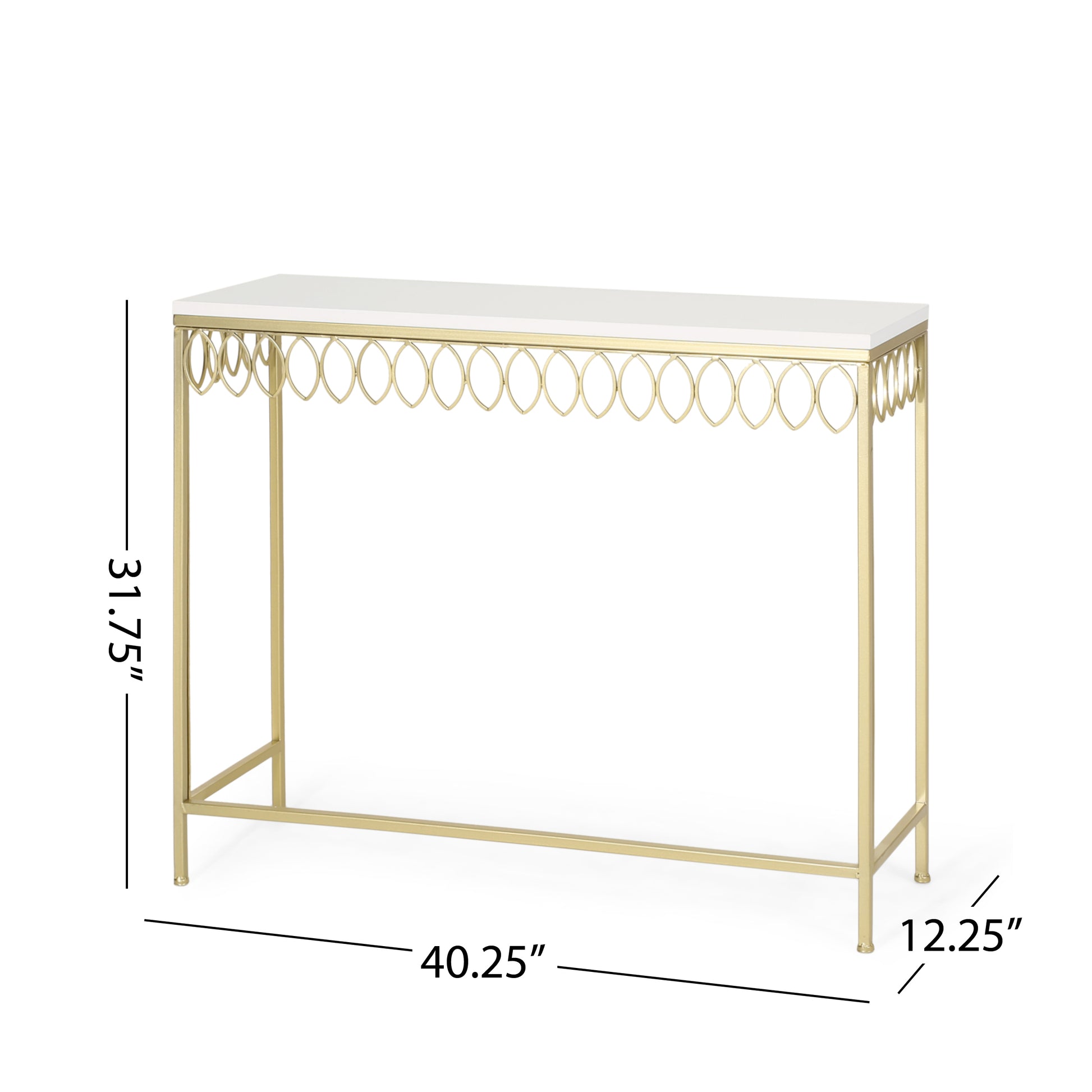 Console Table Gold Mdf Metal