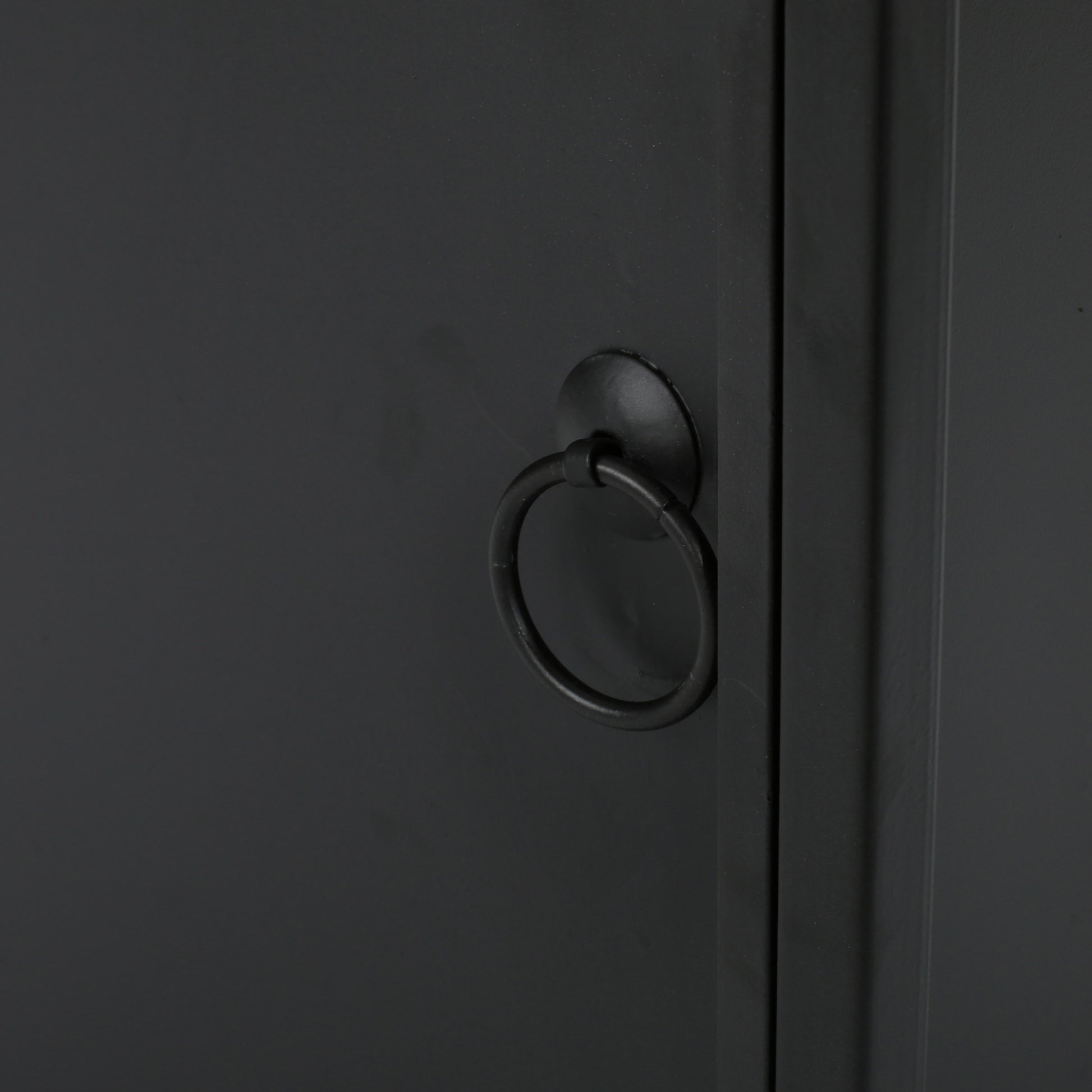 Metal Tank Holder Matte Black Iron