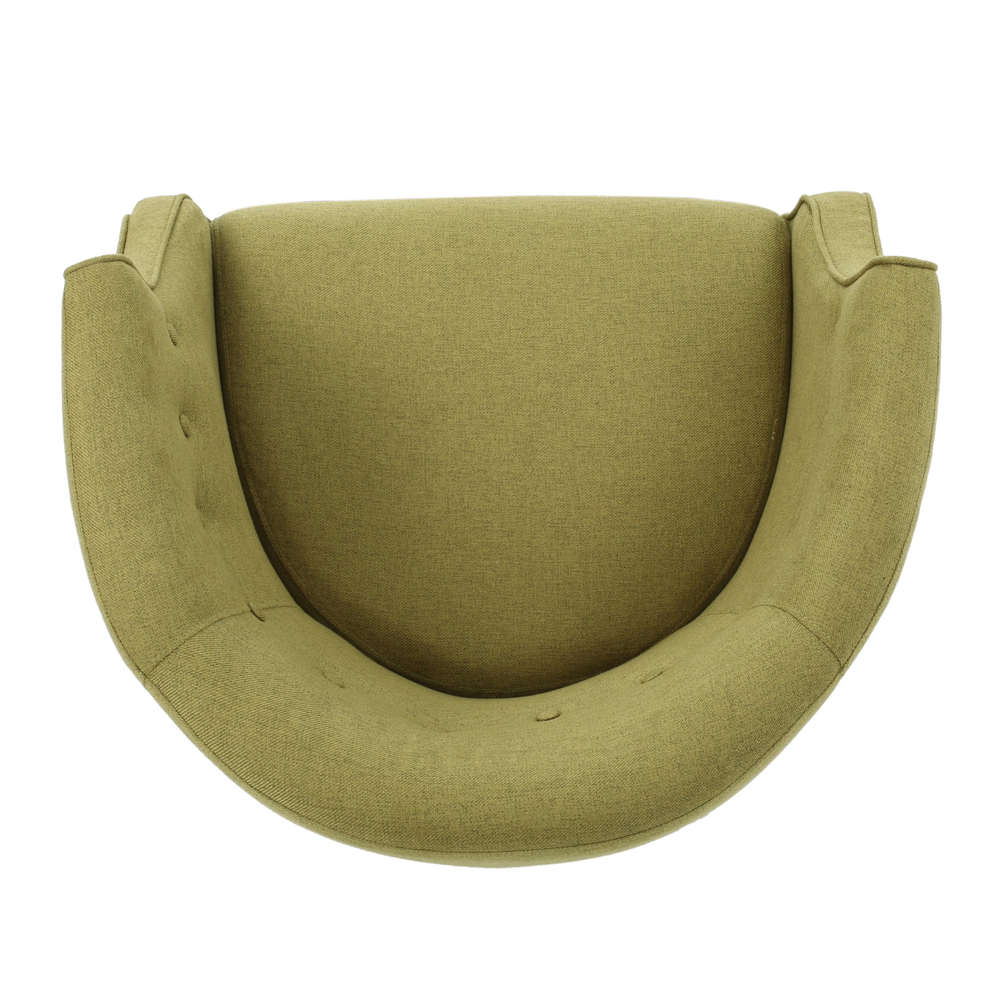 Club Chair Green Fabric