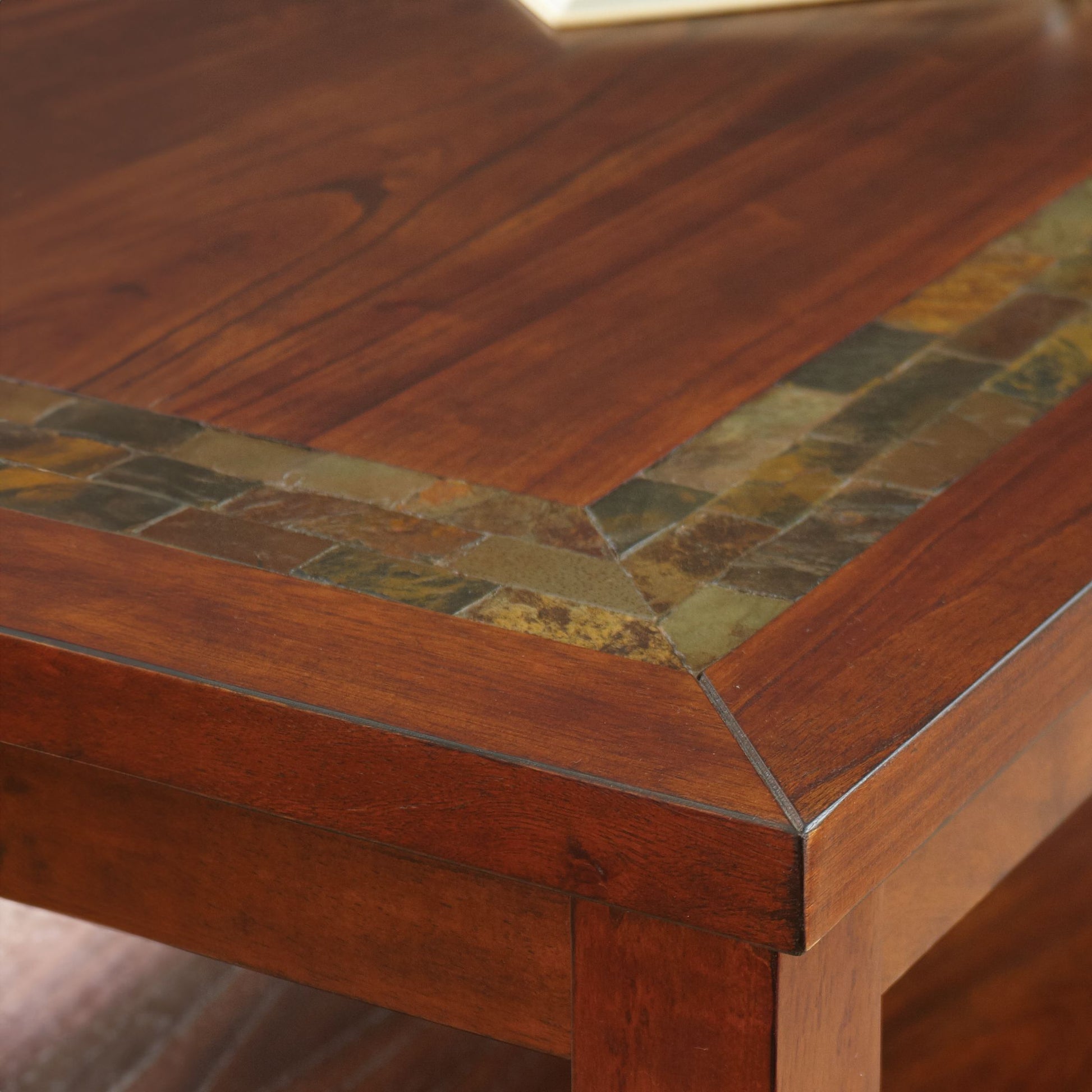 Davenport 3 Piece Table Set Brown Brown Wood