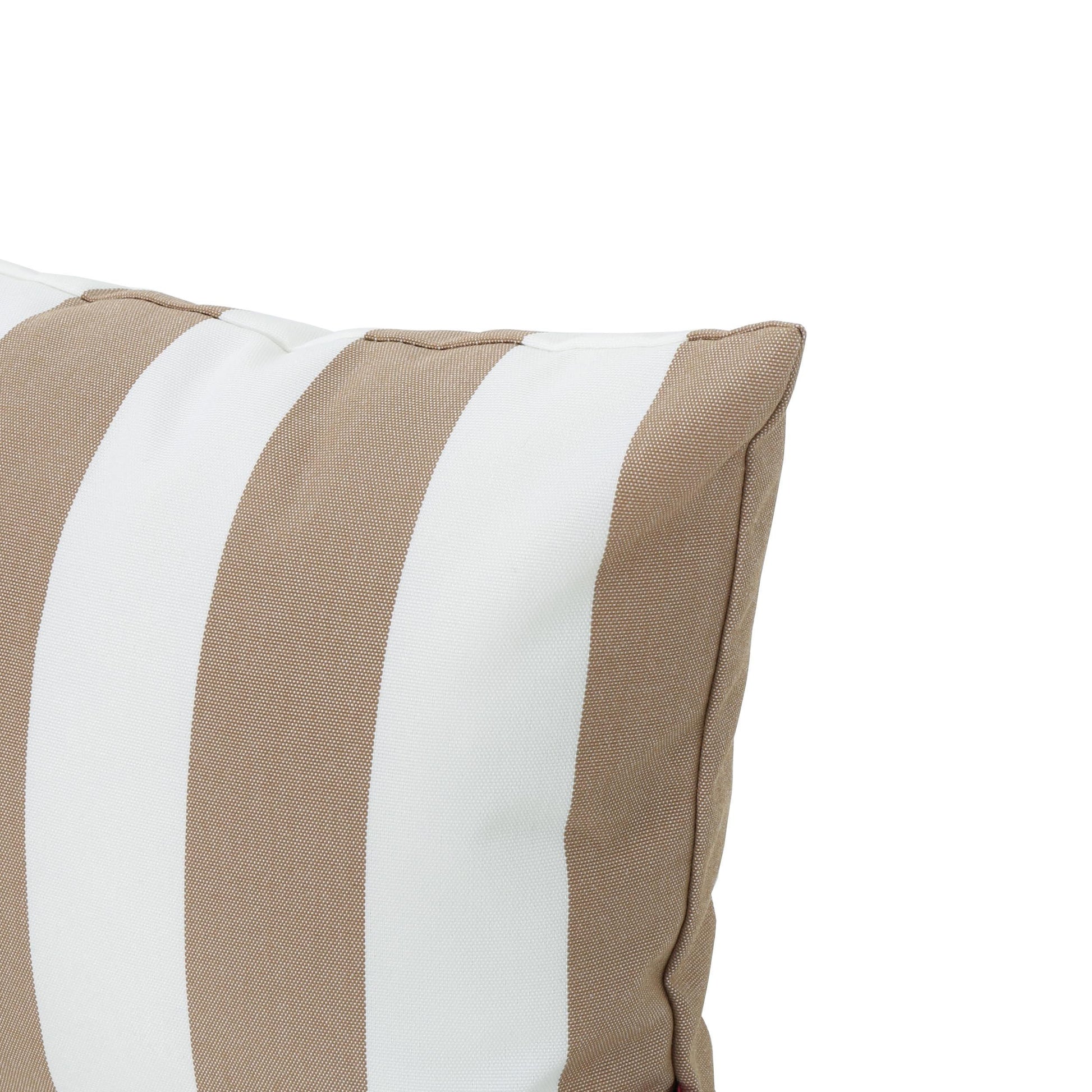 Coronado Stripe Rectangular Pillow Brown Fabric