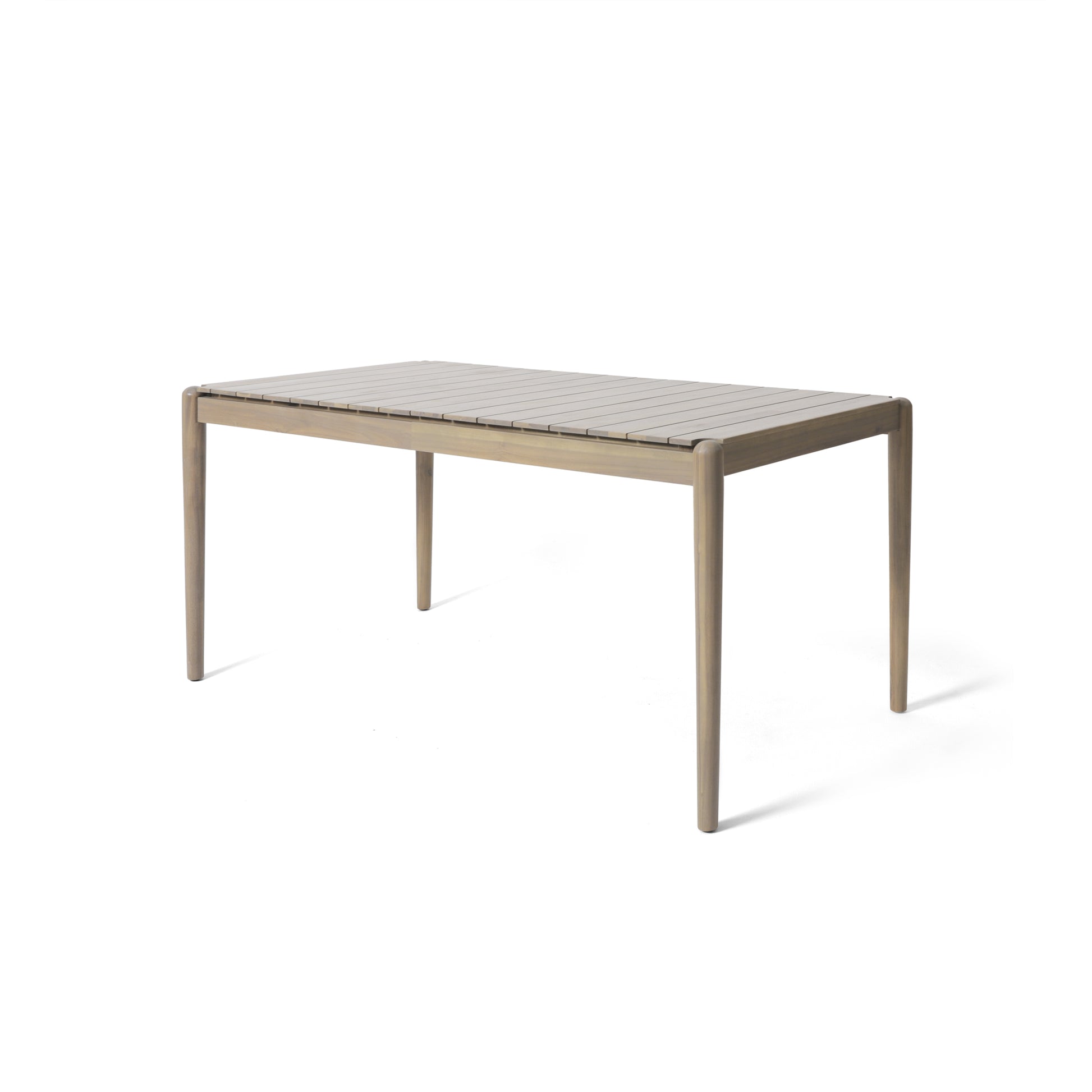 Dining Table, 68.25 "W X 33.5 "D X 30.5 "H, Light Ash Brown Acacia Wood