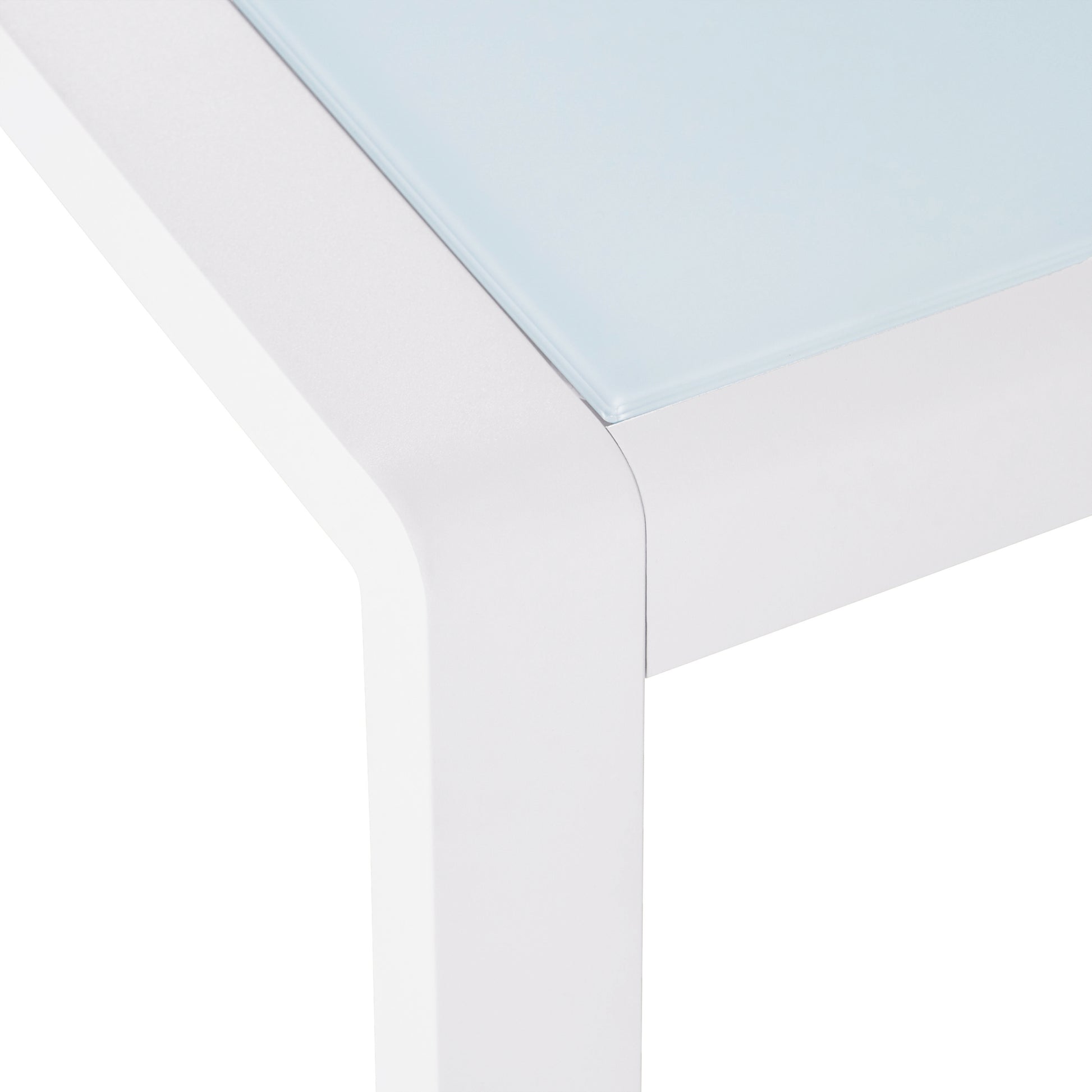 Cape Coral Side Table White Aluminium