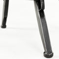 Casini Barstool White Black Fabric Metal