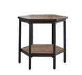 Ultimo 3 Piece Table Set Hexagon Lifttop & End Tables Brown Brown Iron