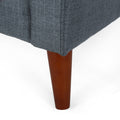 Greenmont Upholstered Armchair Dark Grey Fabric