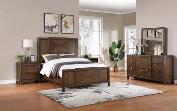 Milan 4 Piece Queen Bedroom Set Dark Brown Queen Dark Brown 4 Piece Set Wood