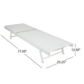 Salton Chaise Lounge White Metal Mesh