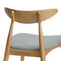 Chair Set Of 2 Beige Fabric