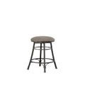 Bali Backless Swivel Counter Chair Gray Dark Gray Wood