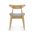 Chair Set Of 2 Beige Fabric