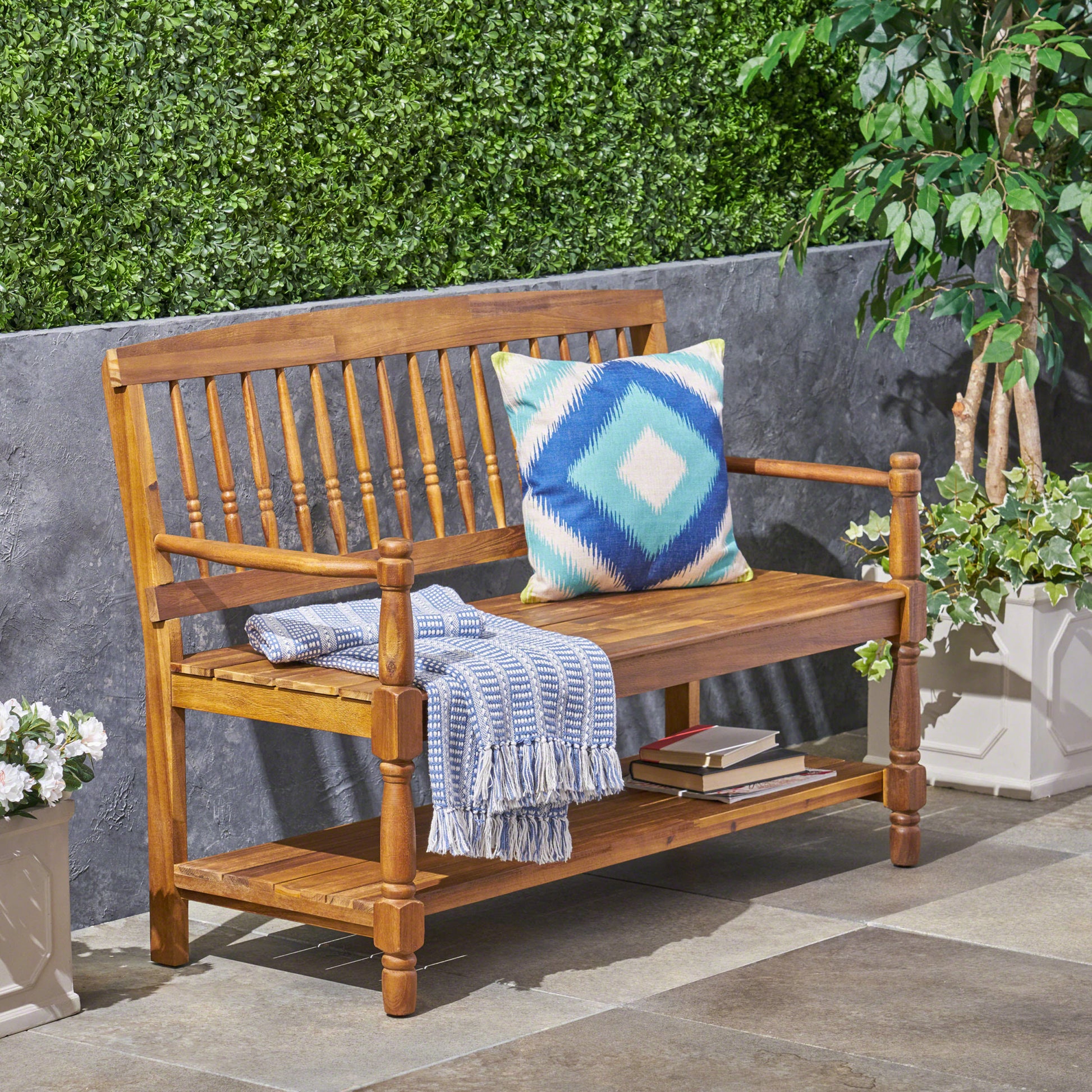 Imperial Bench Teak Fabric