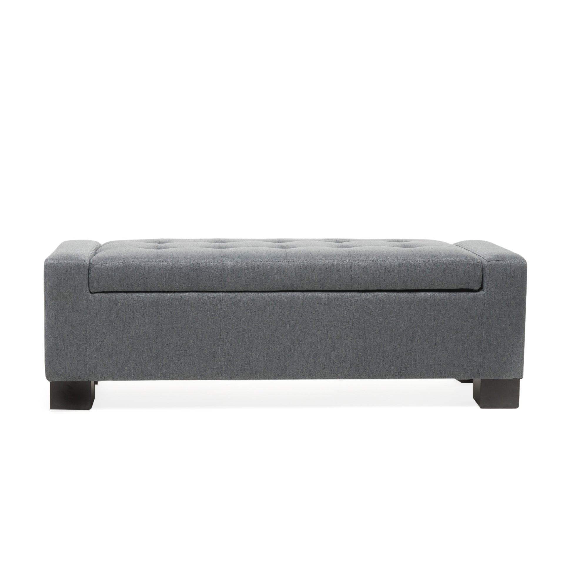 Guernsey Ottoman Charcoal Fabric