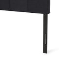 King Cal King Sized Headboard California King Black Fabric