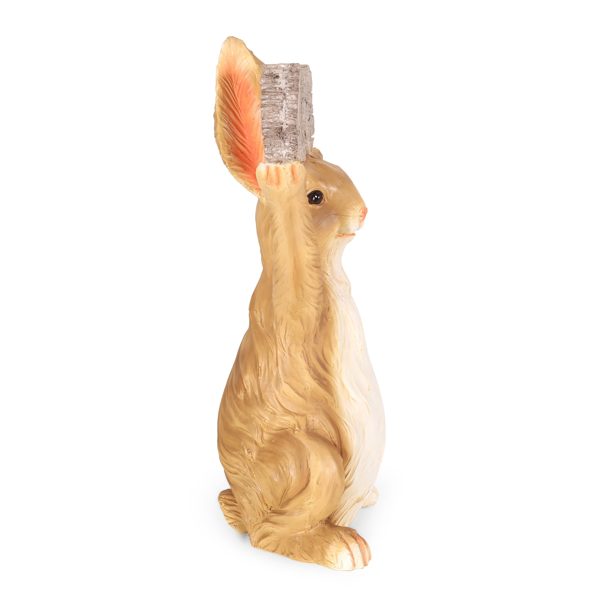 Mgo Rabbit Brown White Glass