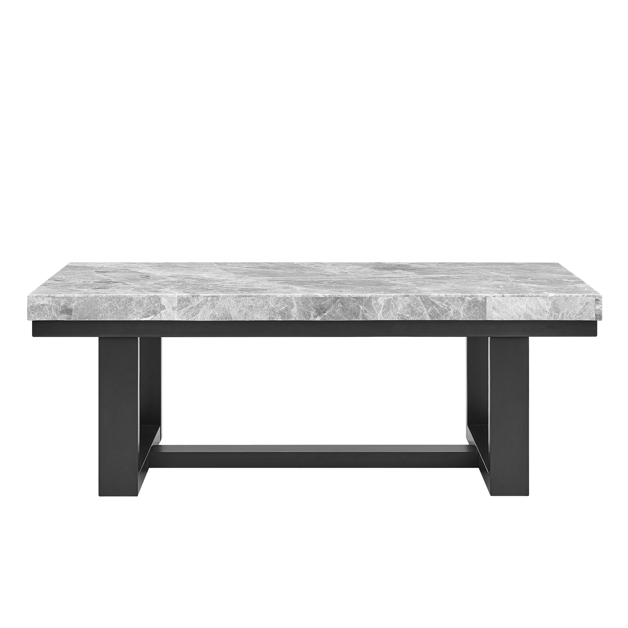 Lucca Marble Top Coffee Table Gray Gray Marble