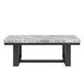 Lucca Marble Top Coffee Table Gray Gray Marble