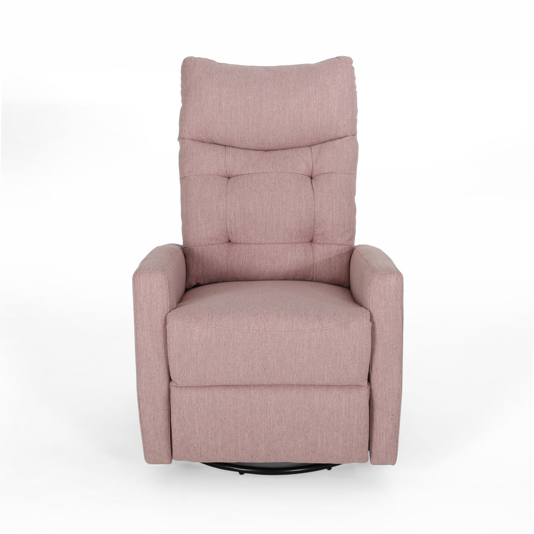 Glider Swivel Recliner Chair Blush Fabric