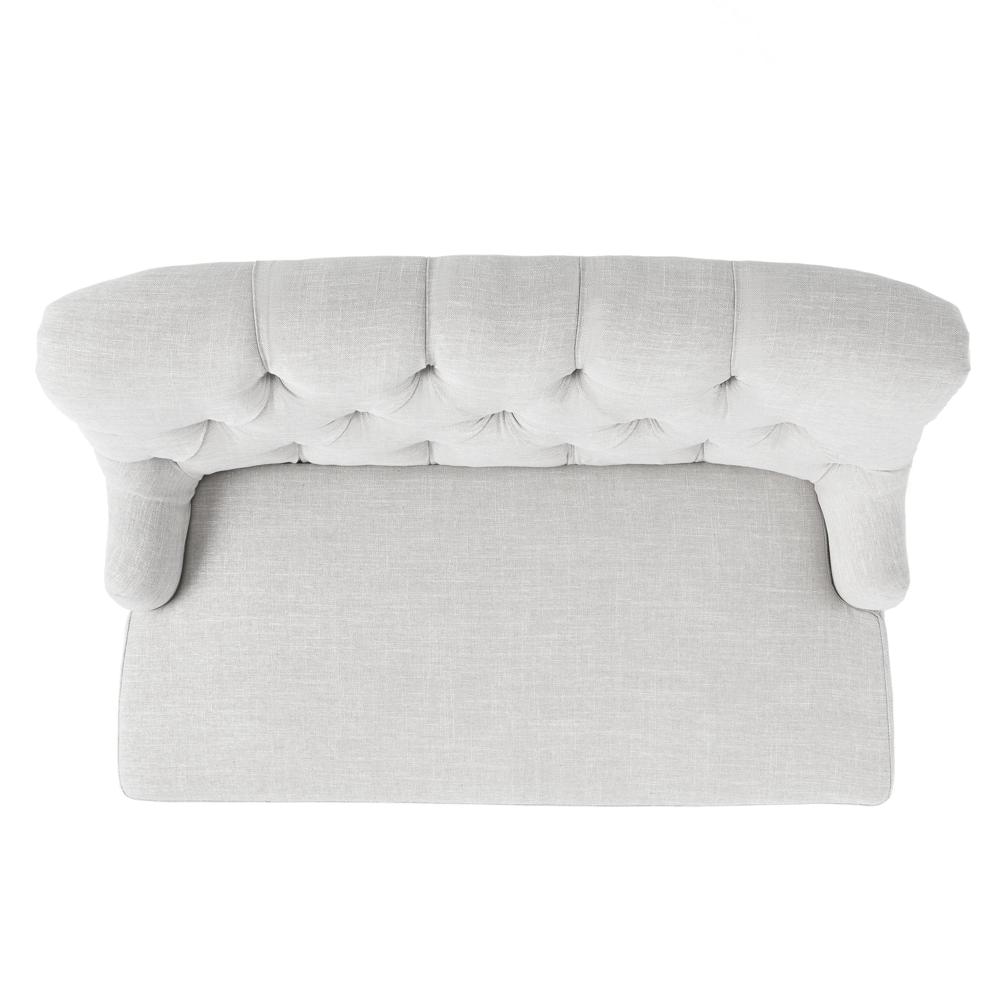 Nicole Kd Settee Light Grey Fabric