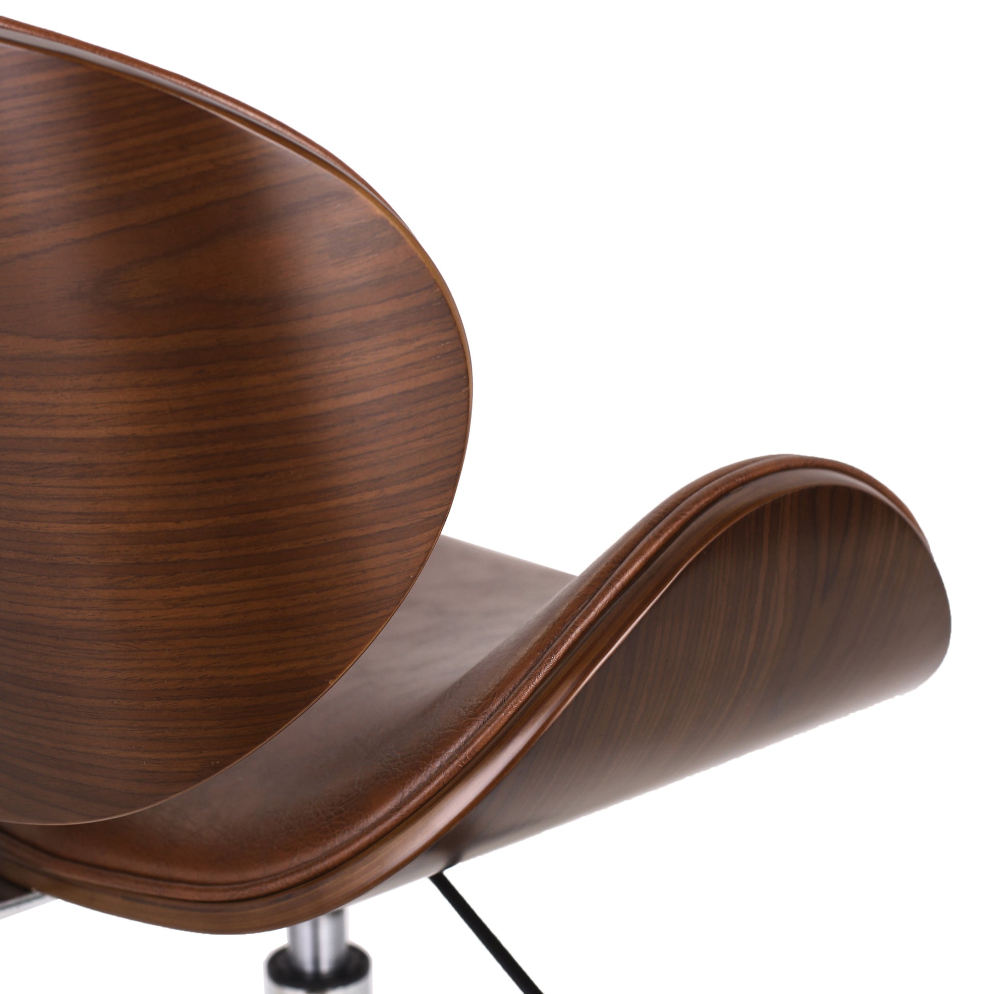 Office Chair Walnut Pu