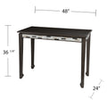 Hadersley Counter Table Gray Mdf