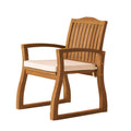 Della Wood Kd Armchair Cream Acacia Wood