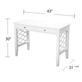 Glenburg Writing Desk White Mdf