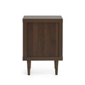 1 Drawer Nightstand Walnut Mdf