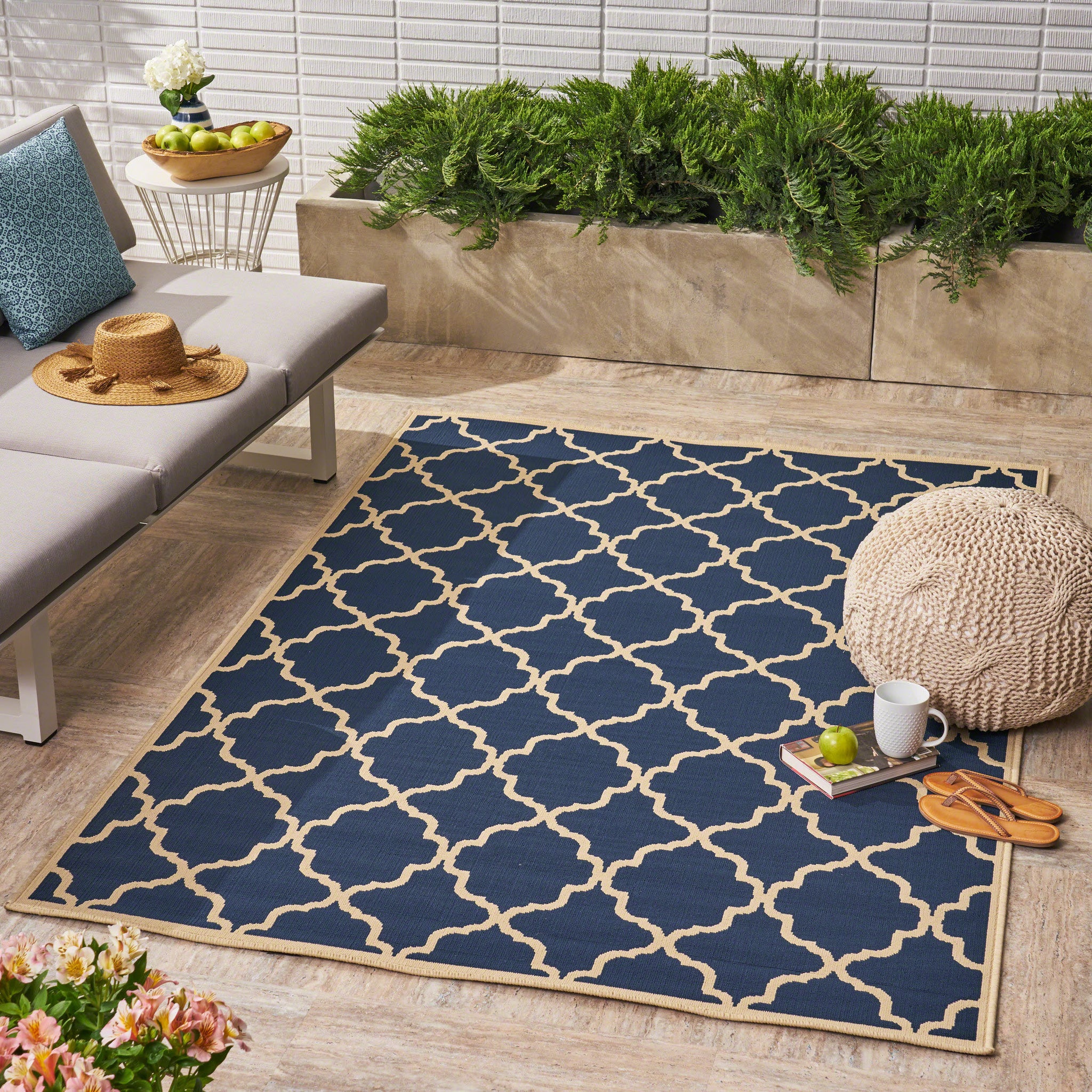 Riviera 4770L 5'3" X 7'6" Rug Navy Polypropylene