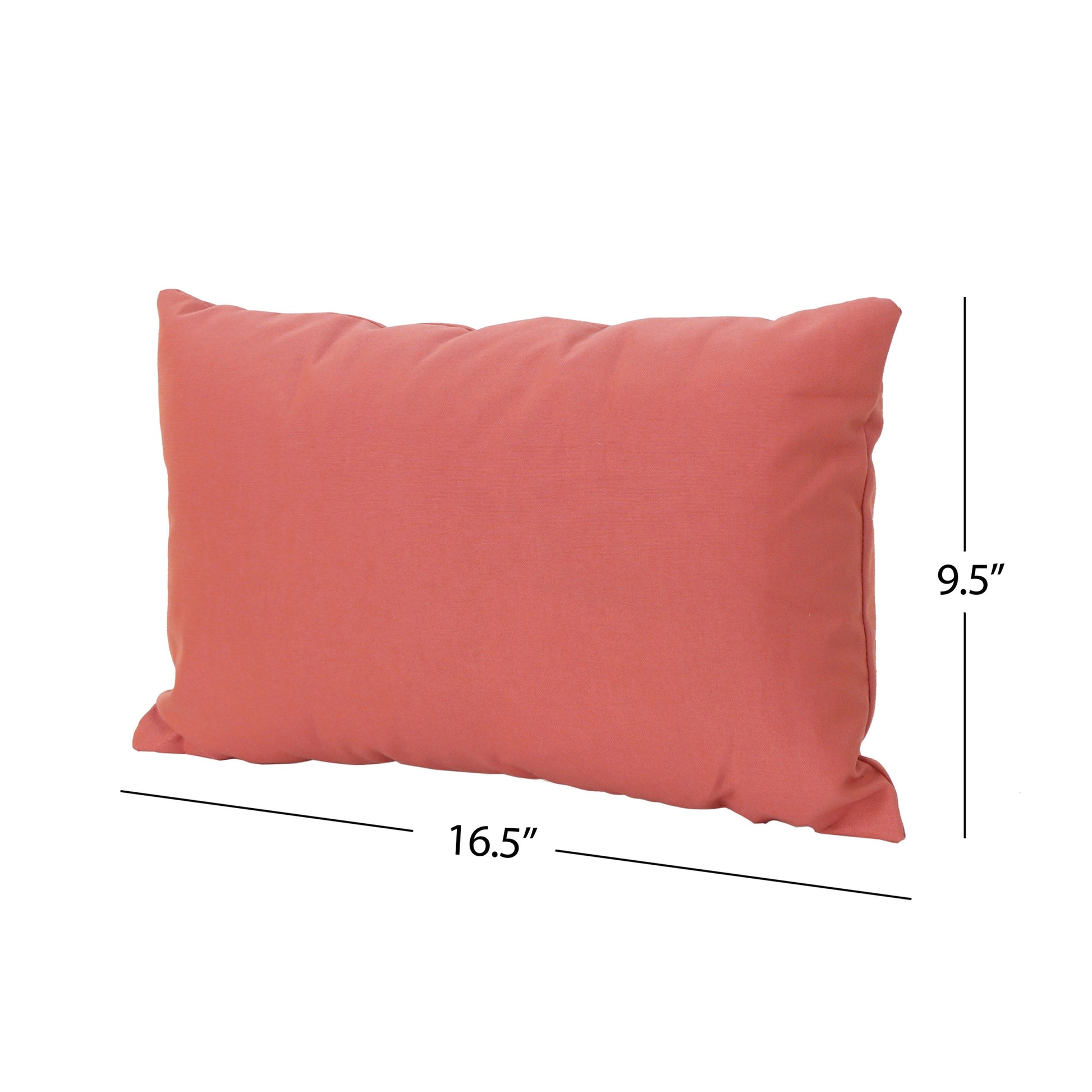 Coronado Rectangular Pillow Coral Fabric